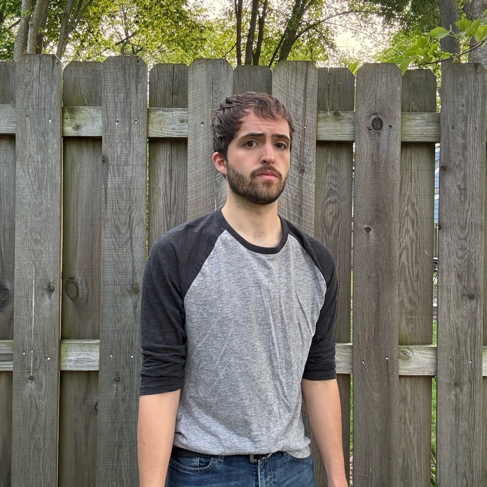 Men's Charcoal and Heather Gray Raglan Tee